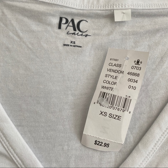 NWT pacsun paccares cinched snap top - white - size XS - Picture 3 of 3
